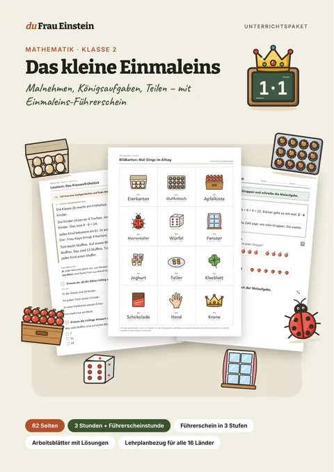 Paket: Das kleine Einmaleins, Klasse 2